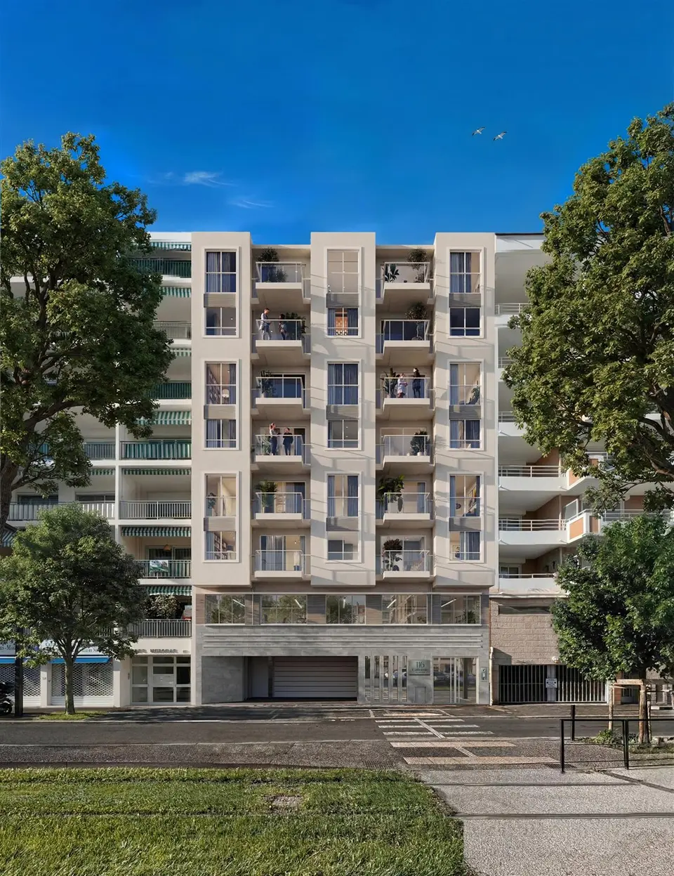 Lumière du matin, horizon bleu — Penthouse au 7e étage à Nice